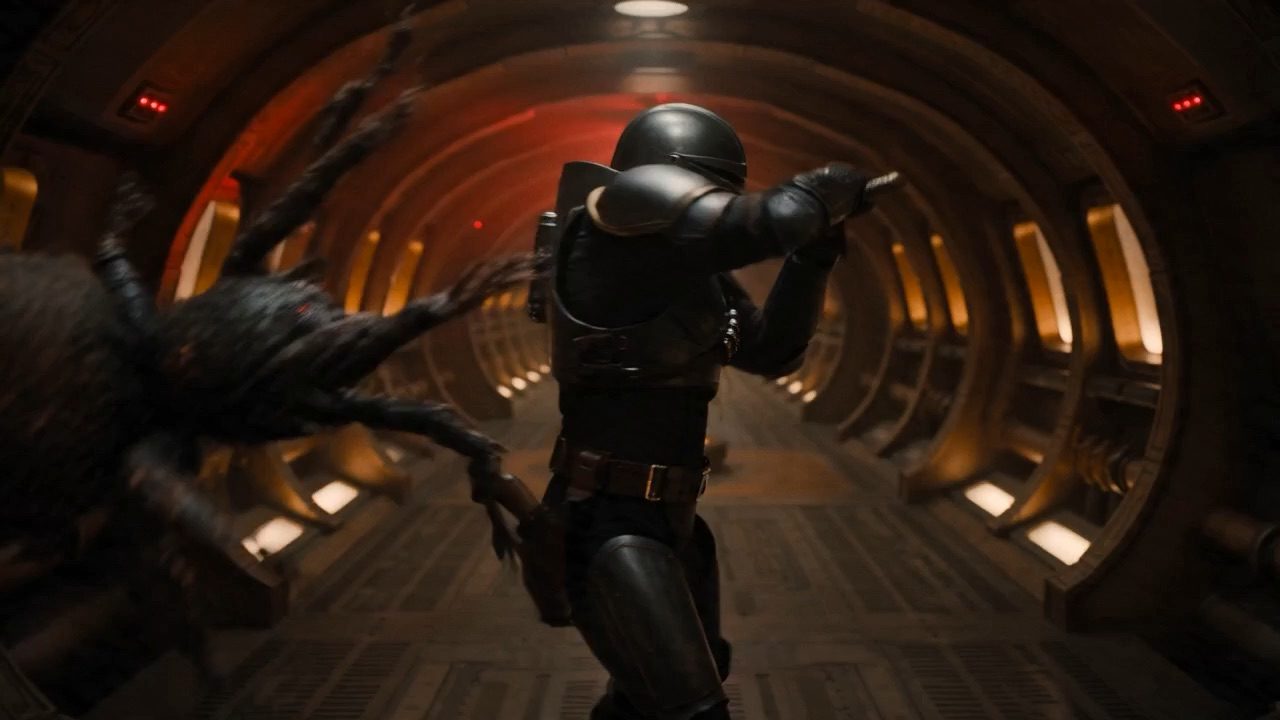 The sword game in the gymnasium — the Black Knight