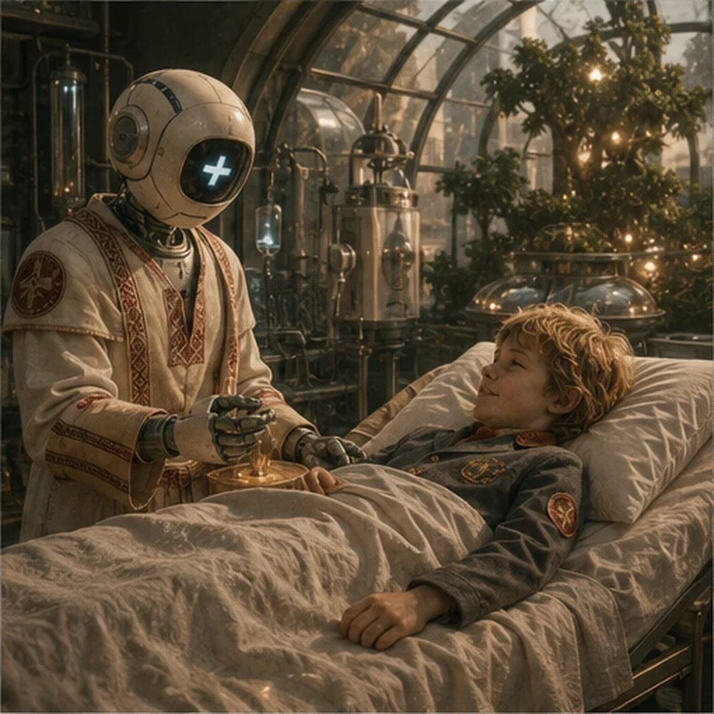 In the robot hospital at Ķemerciems