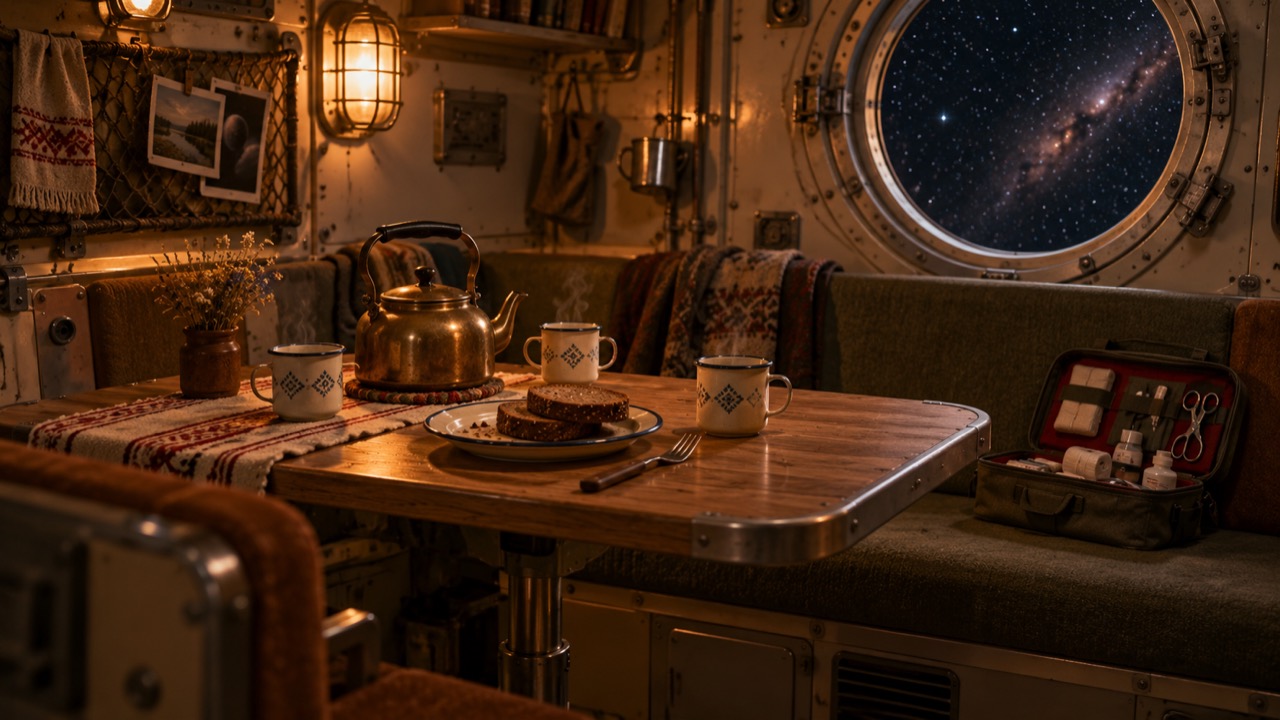 Tea aboard the Dziesma