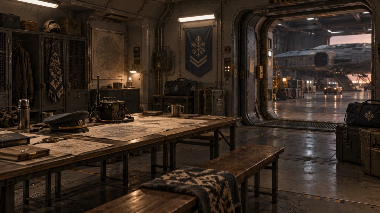 The hangar anteroom