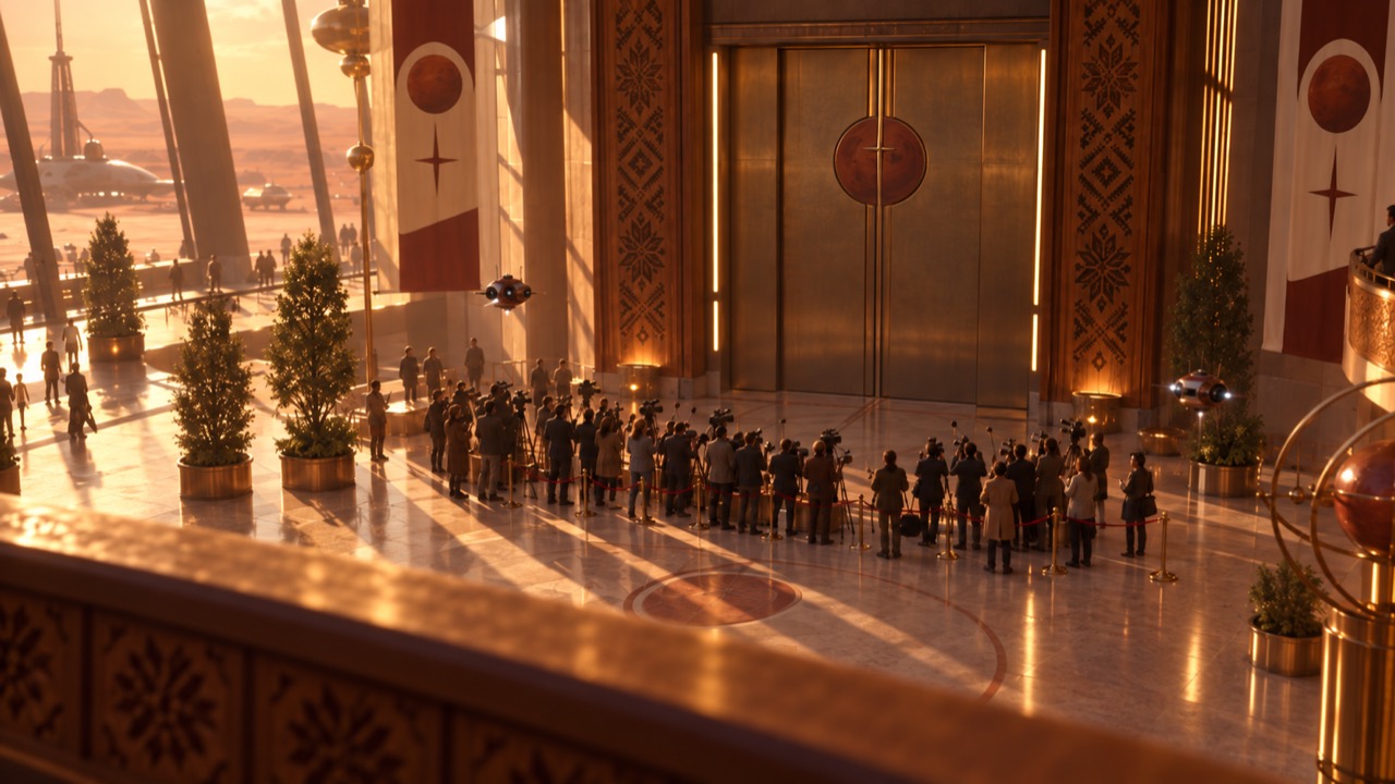 The spaceport balcony