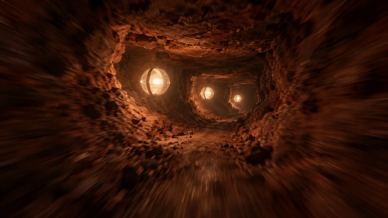 The tunnels beneath Mars